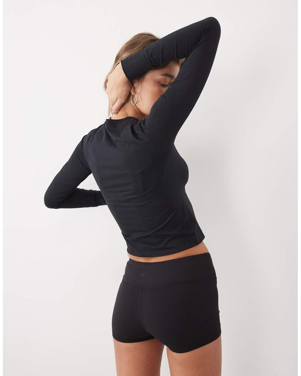4505 Blue Lightweight Seamless Mesh Slim Fit Running Long Sleeve