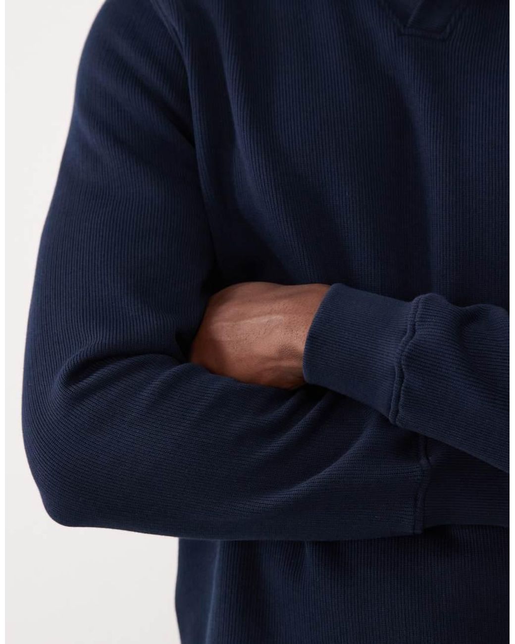 ASOS Blue Polo Sweatshirt for men
