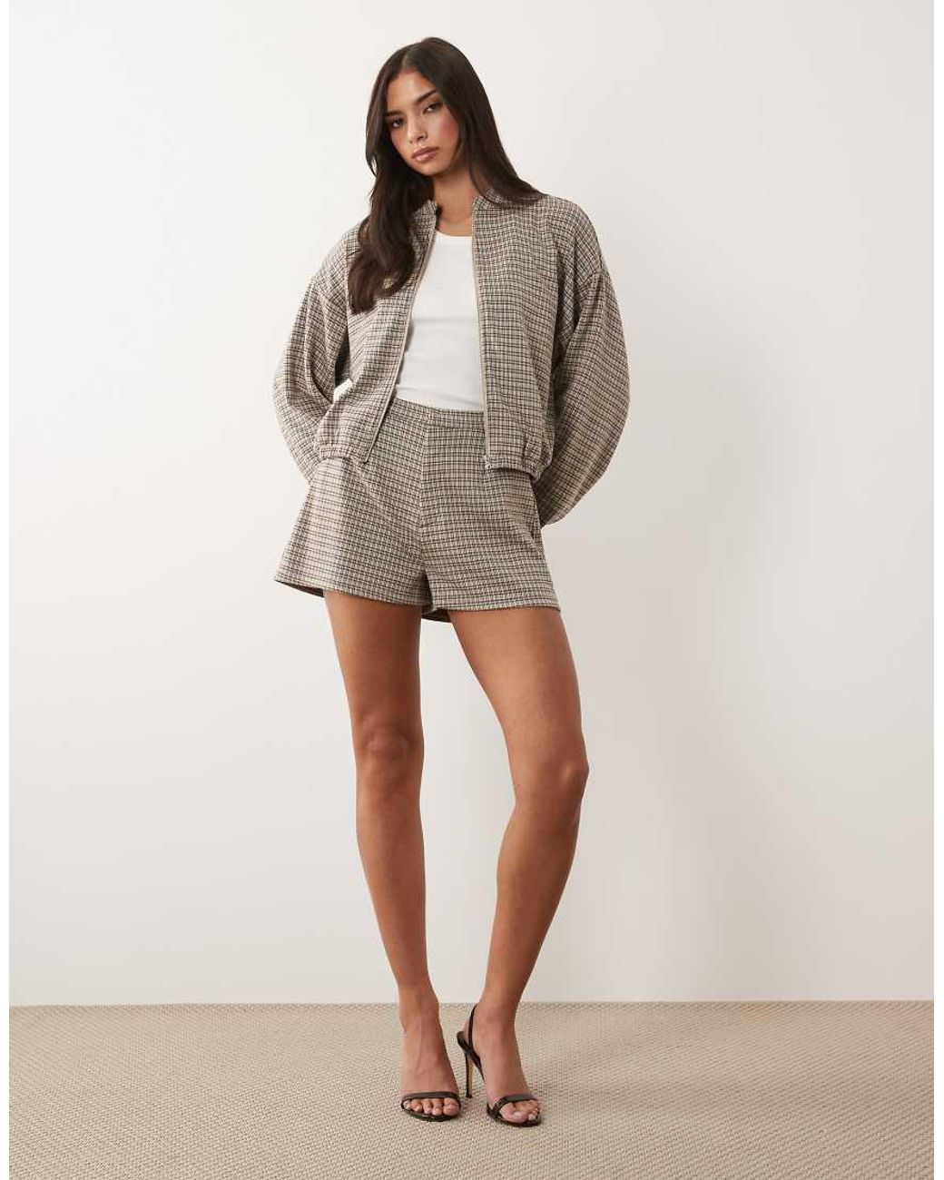 ASOS Natural Mix & Match Brushed Jacket