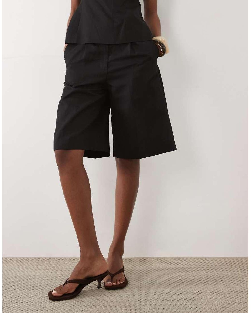 Mango White Sansa Tailored Bermuda Short Co-Ord