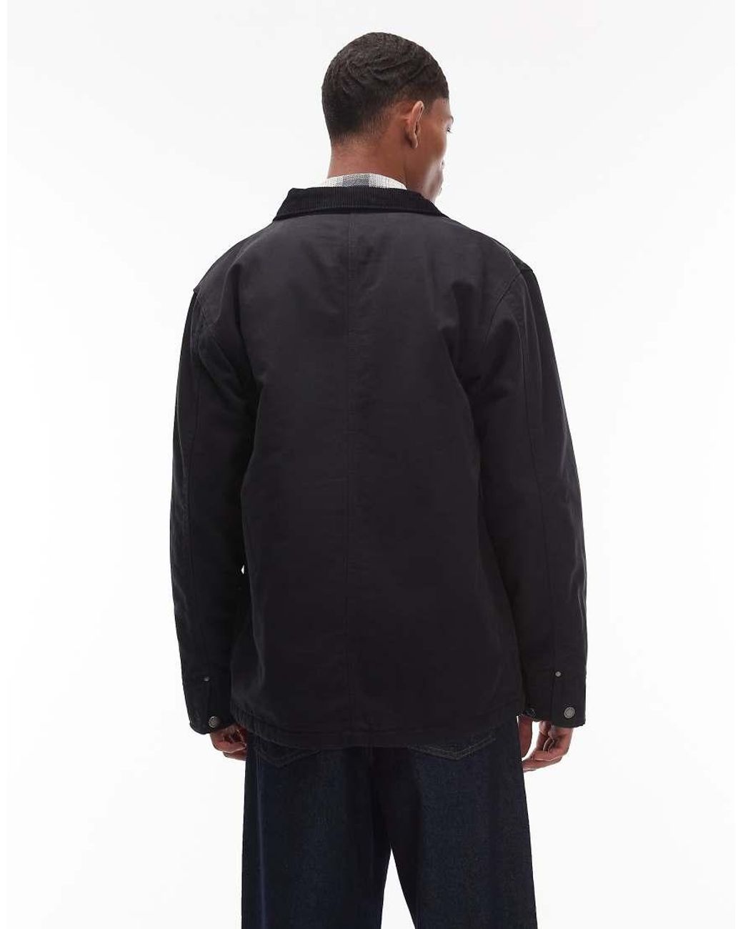 Dickies Blue Lined Chore Canvas Jacket for men