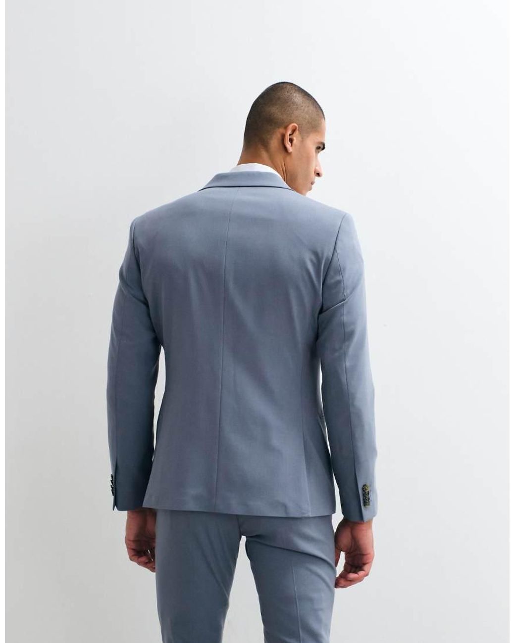 ASOS Blue Skinny Suit Blazer for men
