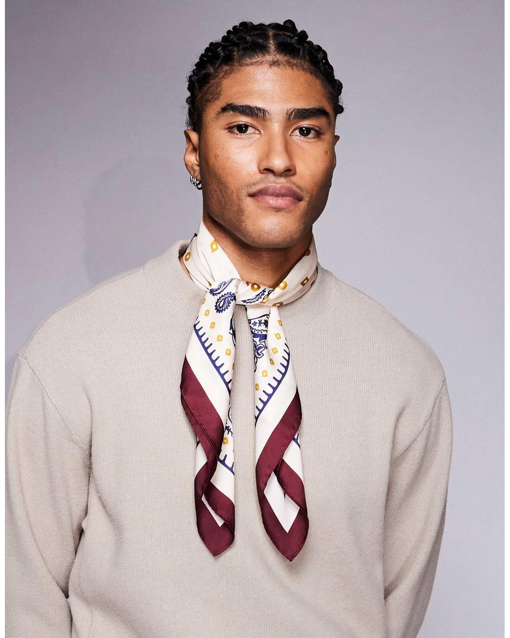 Clubhouse - écharpe en jacquard à logo - multicolore Prohibited pour homme en coloris Red