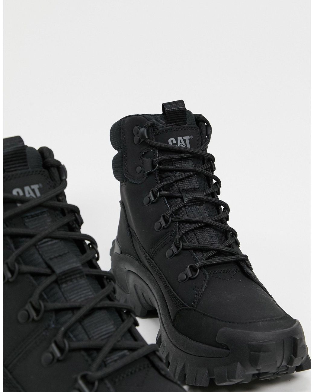 Caterpillar Cat Trespass Chunky Boots in Black for Men | Lyst