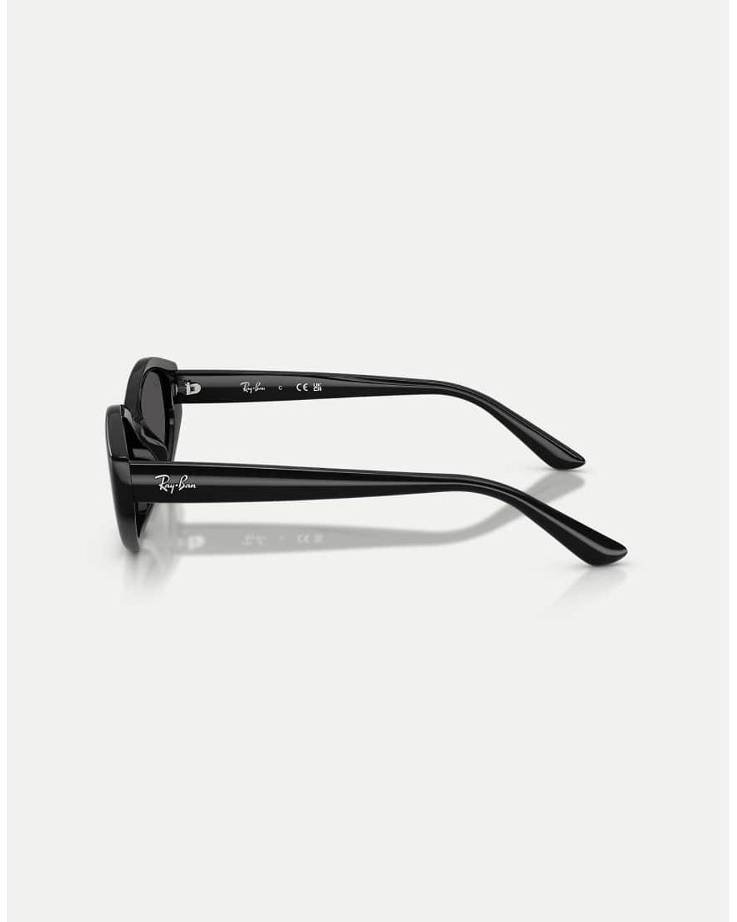 Ray-Ban Black Rb4473D Irregular Sunglasses With Lens