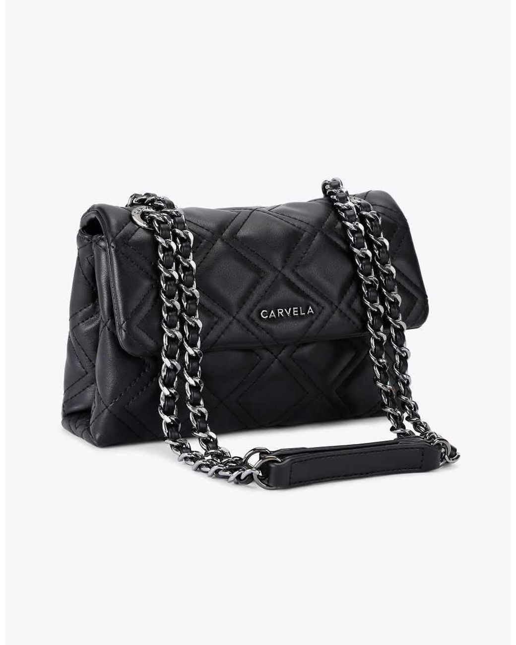 Carvela Kurt Geiger Black Rosa Chain Shoulder Bag