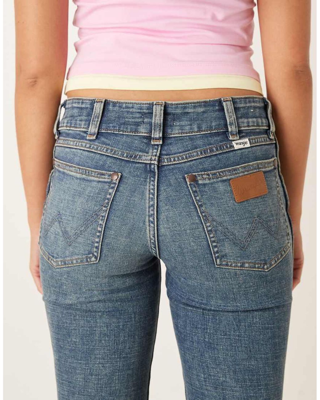 Wrangler Blue Low Rise Bootcut Jeans