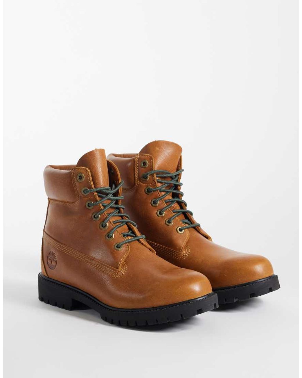 Timberland Brown 6inch Lace Up Waterproof Boots for men
