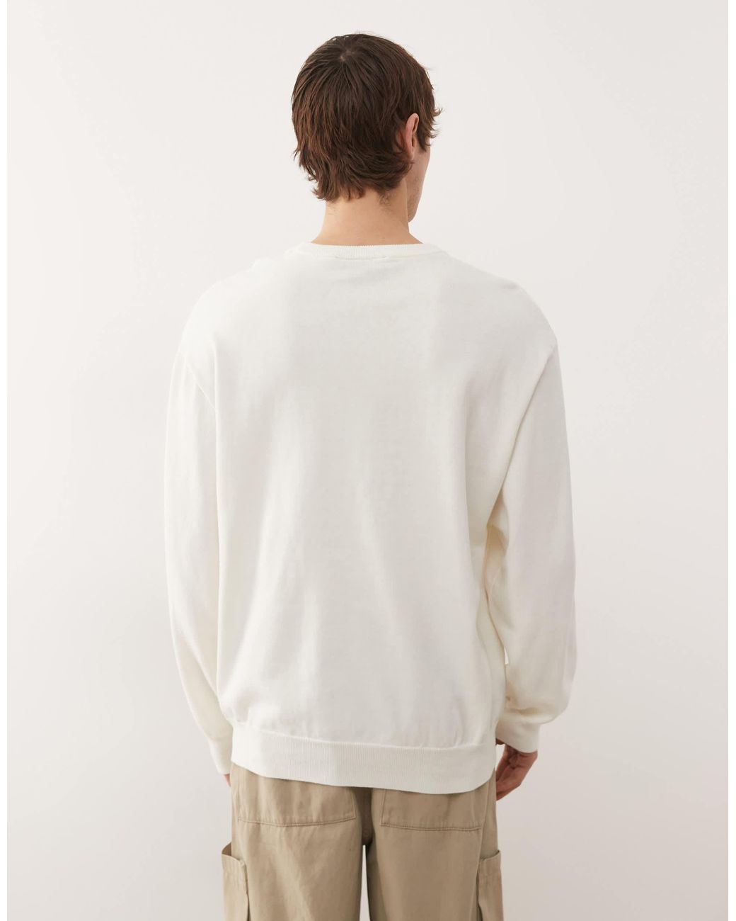 KTZ – la dodgers – basic-strickpullover in Natural für Herren