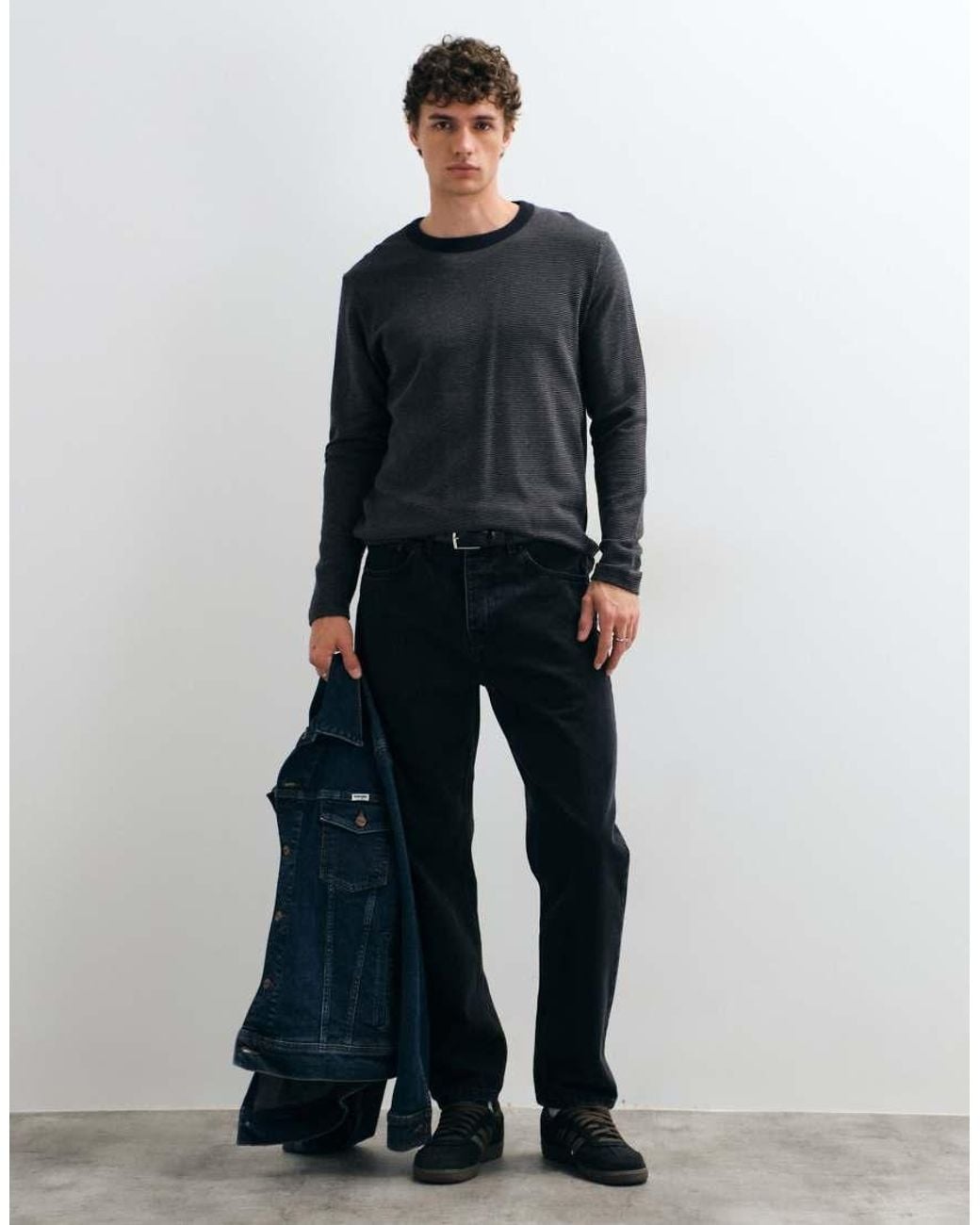 Jack & Jones Gray Long Sleeve Top for men