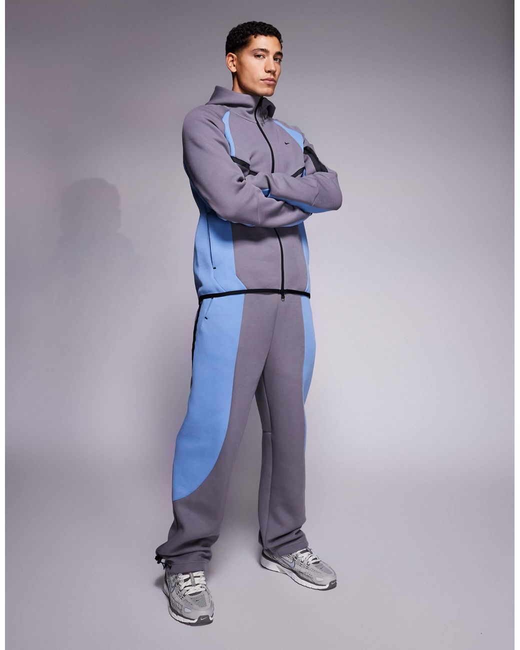 Nike Blue Tech Pro Track Jacket for men