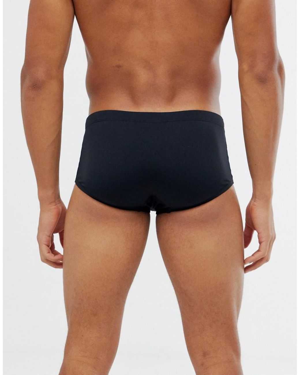 Nike Synthetic Square Sunga Brief in Black for Men | Lyst UK
