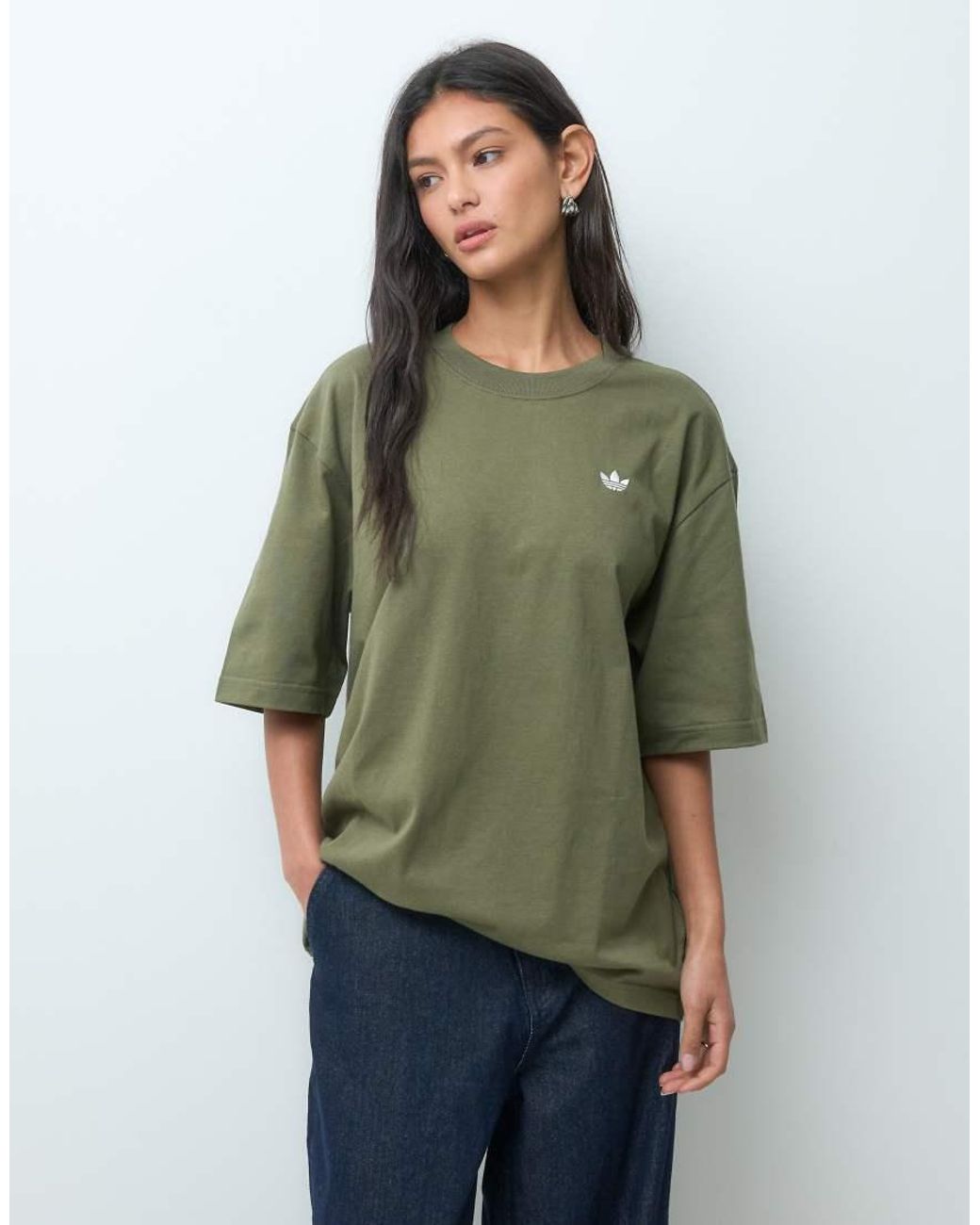 Adidas Originals Green Essential Oversized T-shirt
