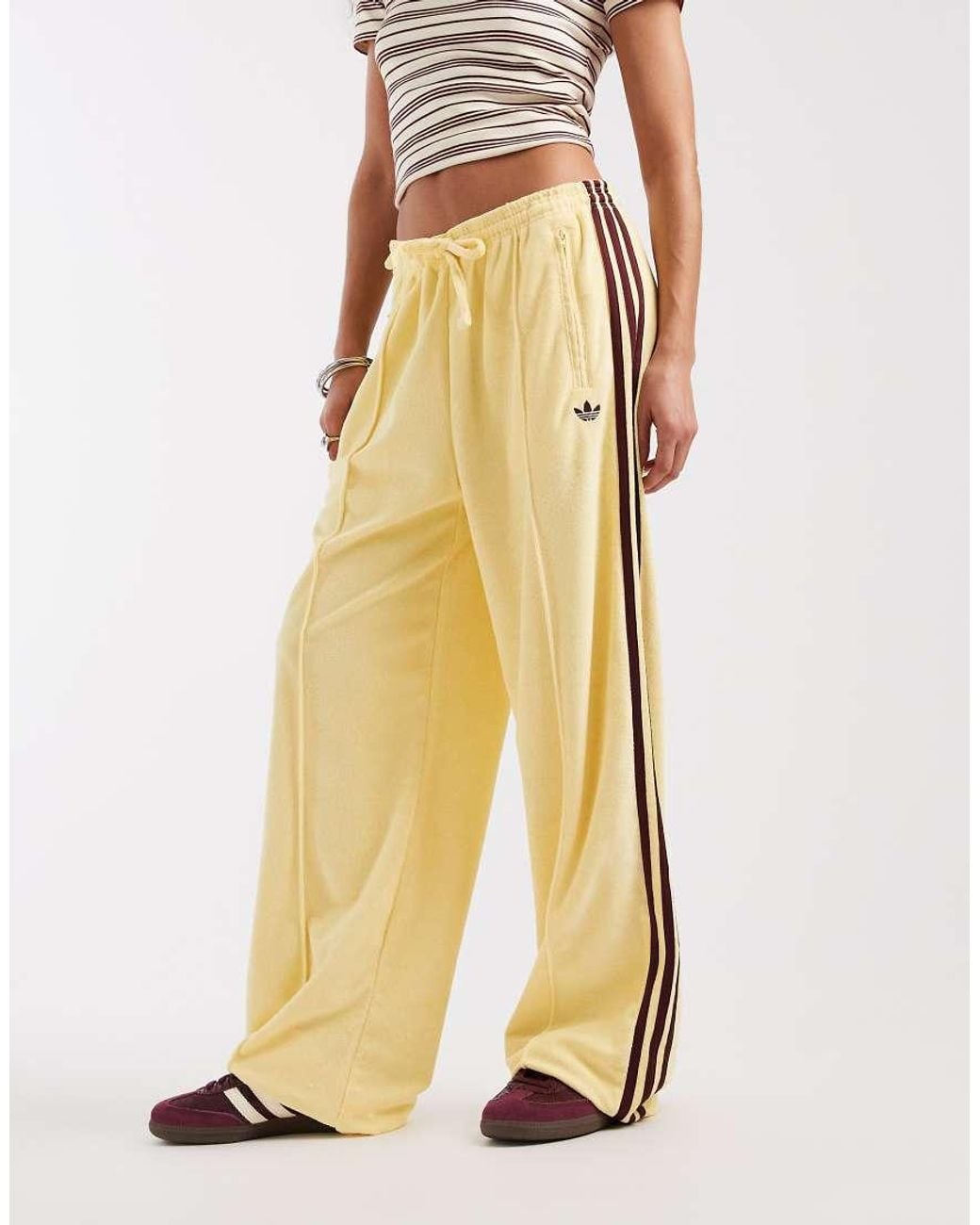 Adidas Originals Yellow Terry Towel Track Pants