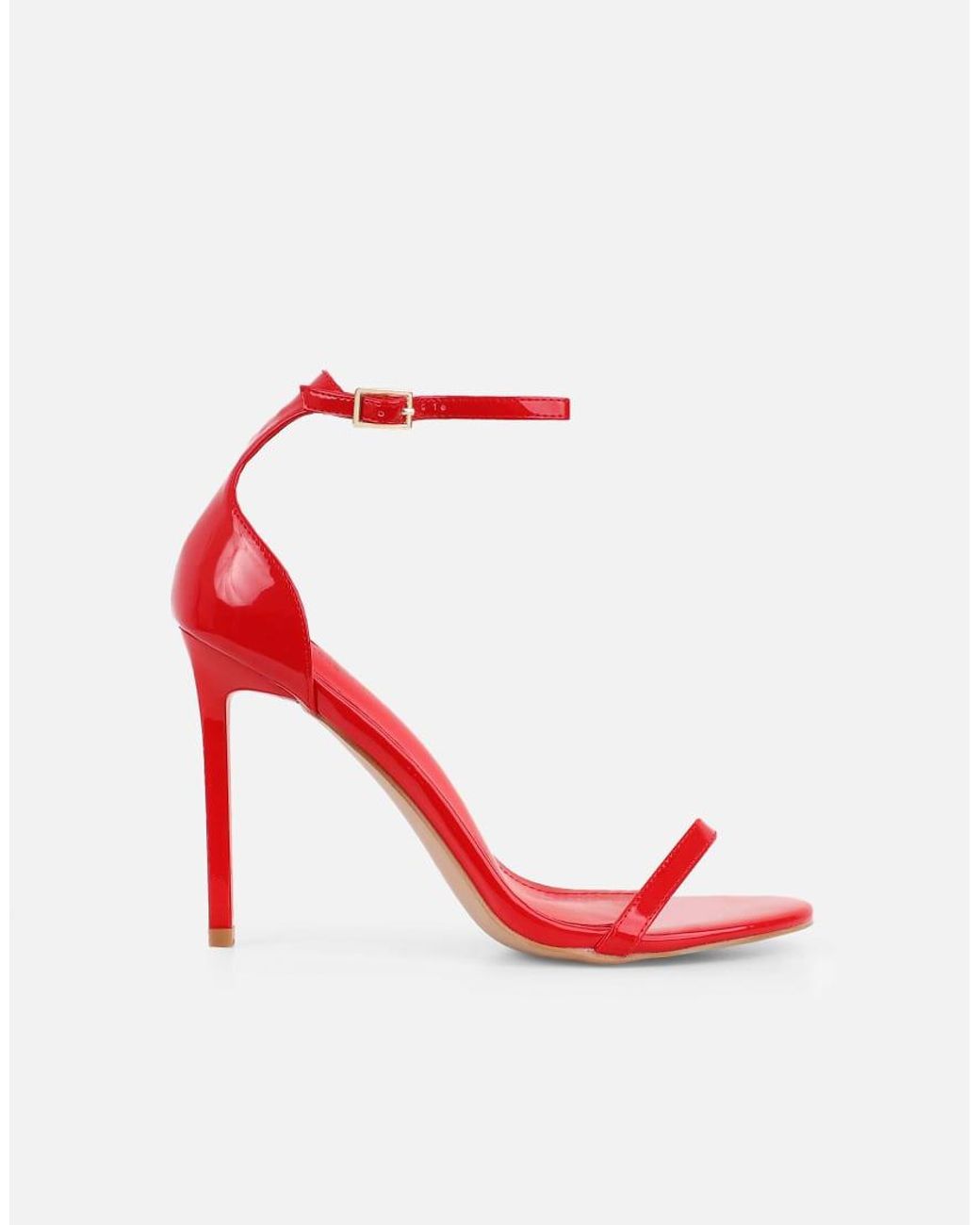 SIMMI Gray Gabby Barely There Heeled Sandals