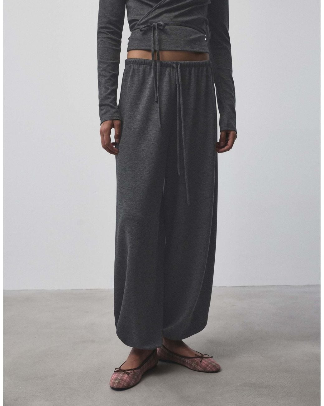 Pantalon sarouel fluide Pull&Bear en coloris Blue