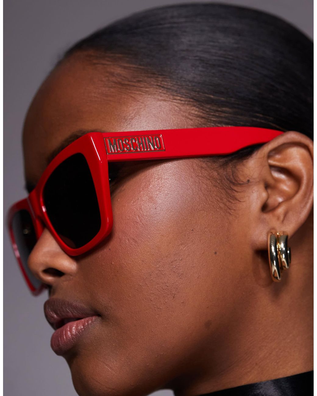 Moschino Black Moschino – eckige sonnenbrille