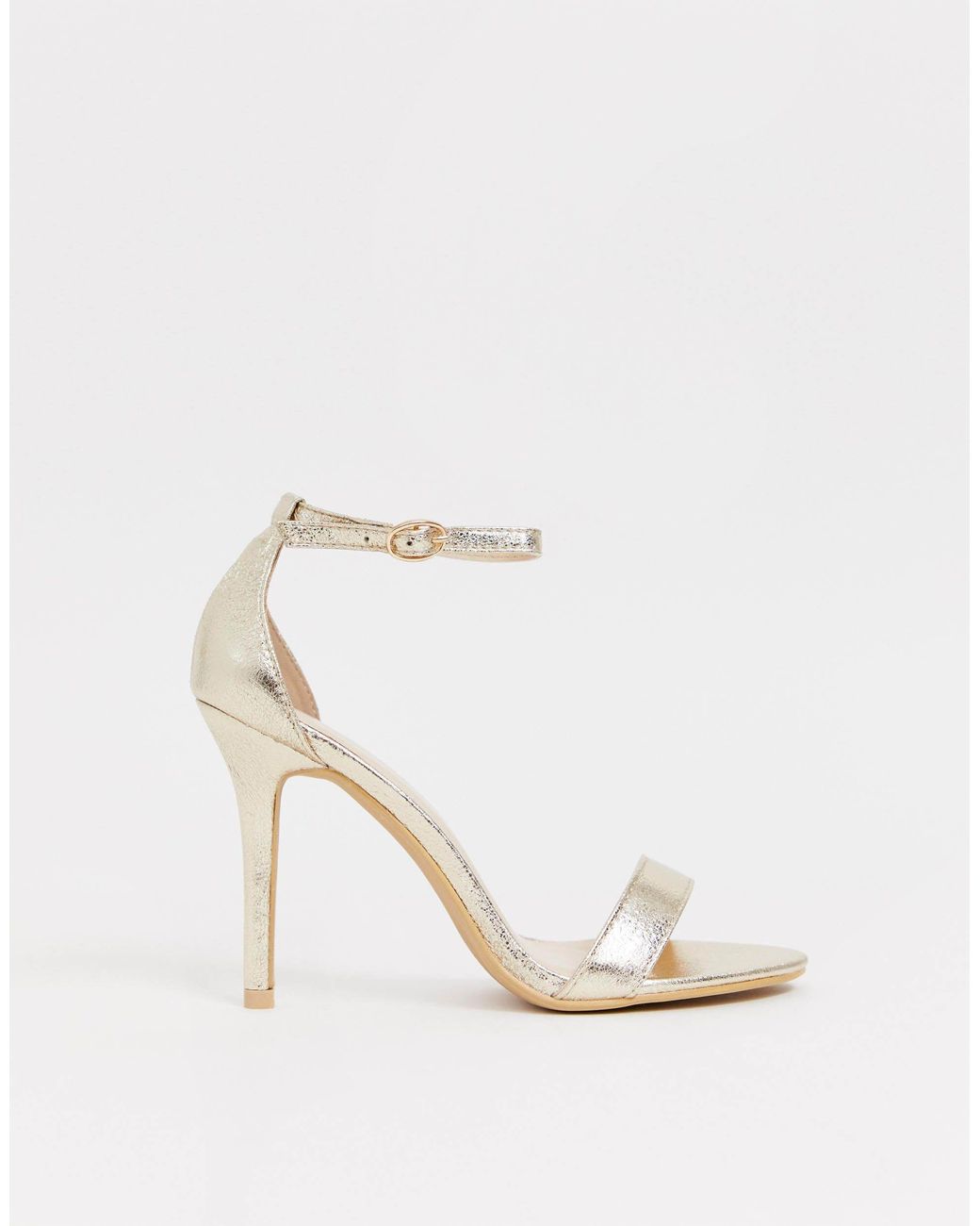 ivory barely there sandals