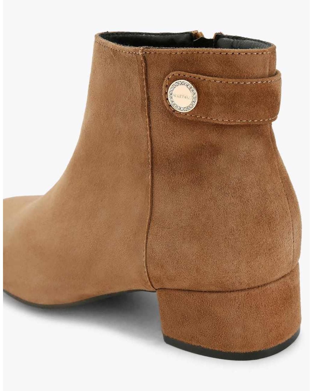 Carvela Kurt Geiger Brown Gaia Ankle2 Low Ankle Boots