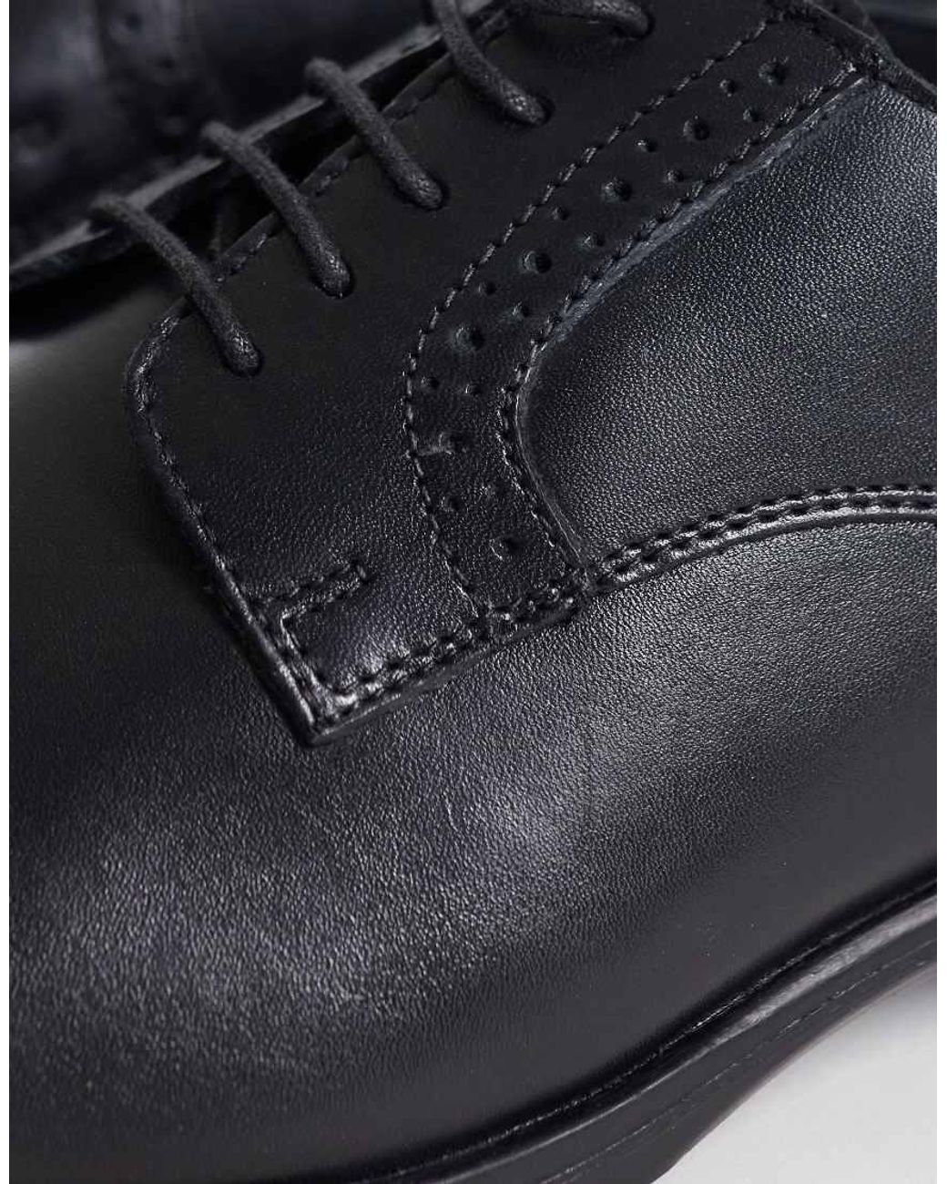 ASOS Blue Lace Up Brogues With Toe Cap for men