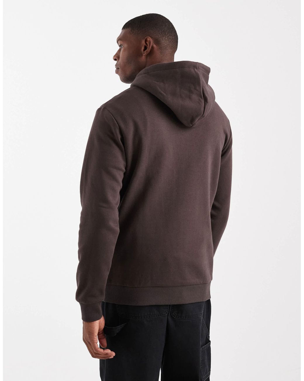 Only & Sons – schmaler kapuzenpullover in Brown für Herren