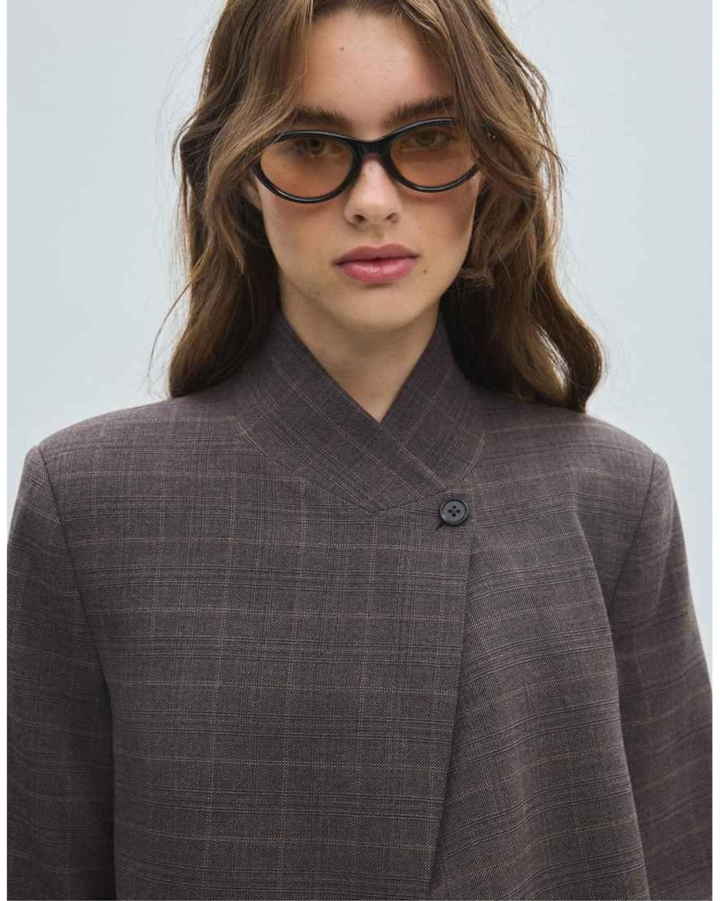 Stradivarius Multicolor Asymmetric Fitted Blazer