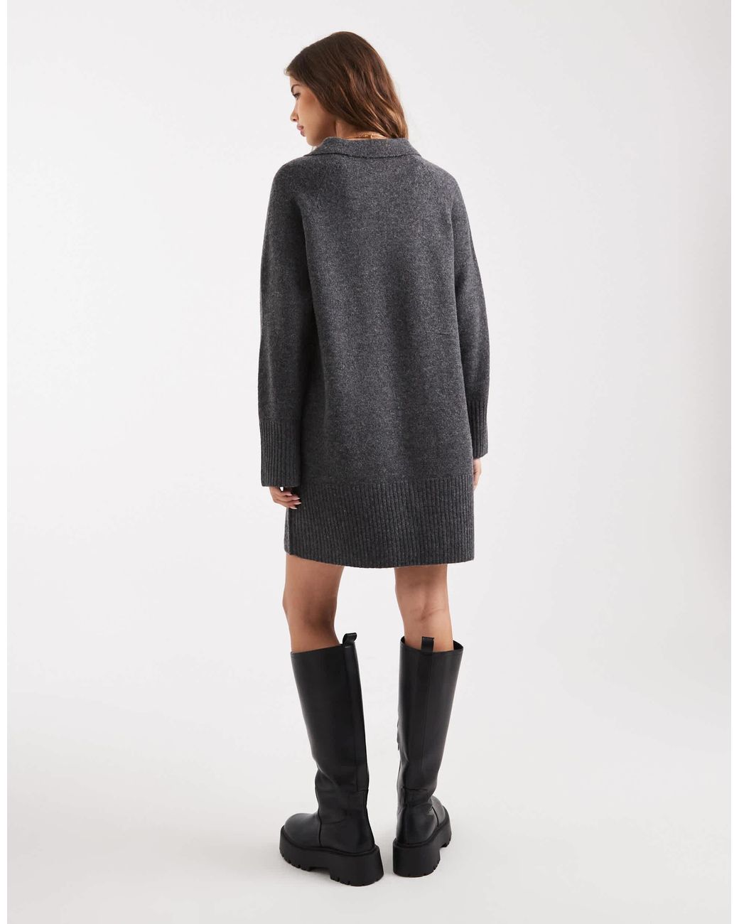 ONLY Gray – mini-strickkleid