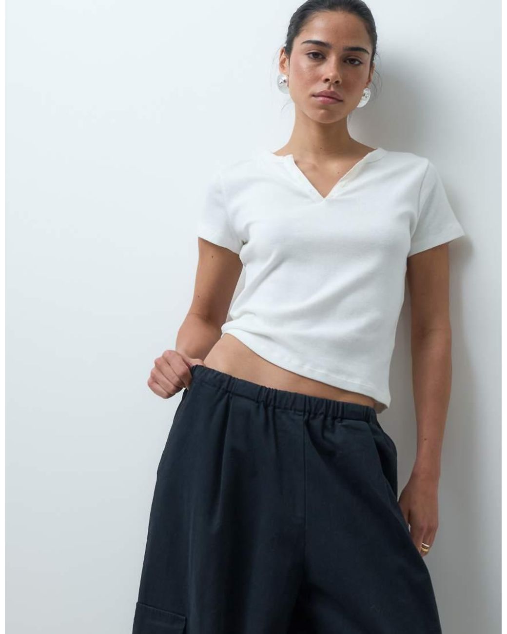 ASOS Blue Oversized Balloon Trouser