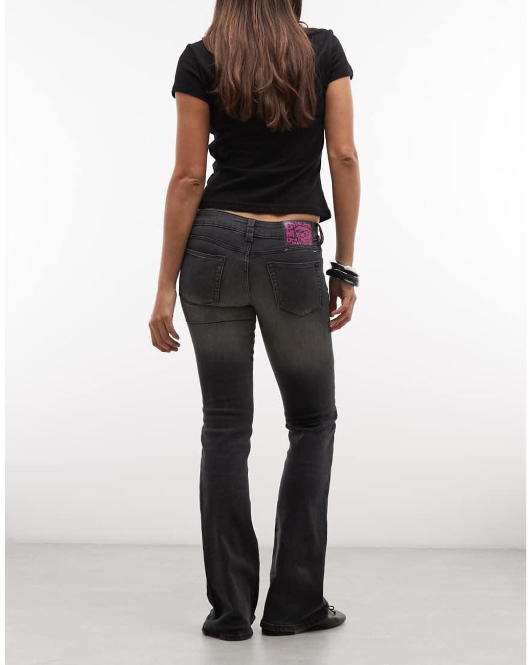 Cheap Monday Black Booty Bei Distressed Jeans