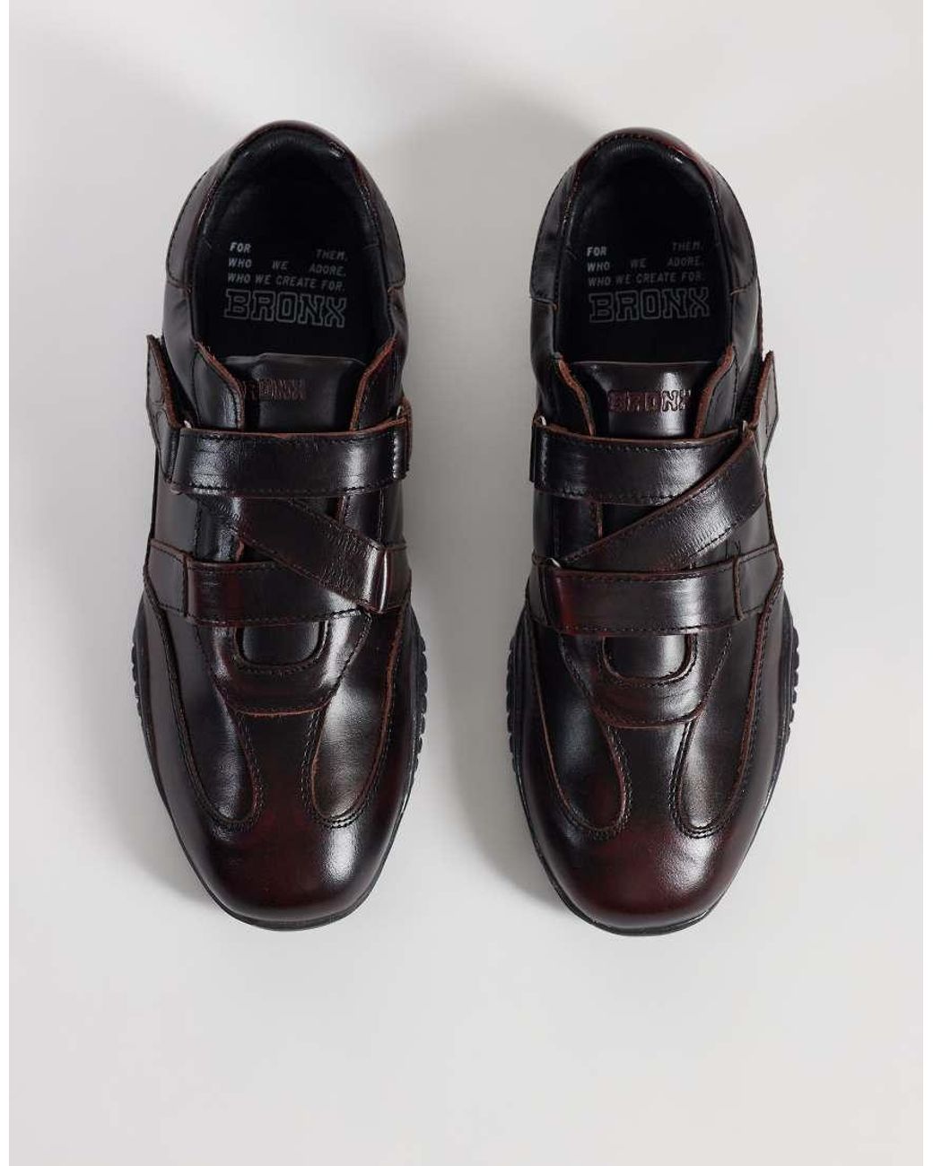 Bronx Black Tyl-aa Leather Trainers