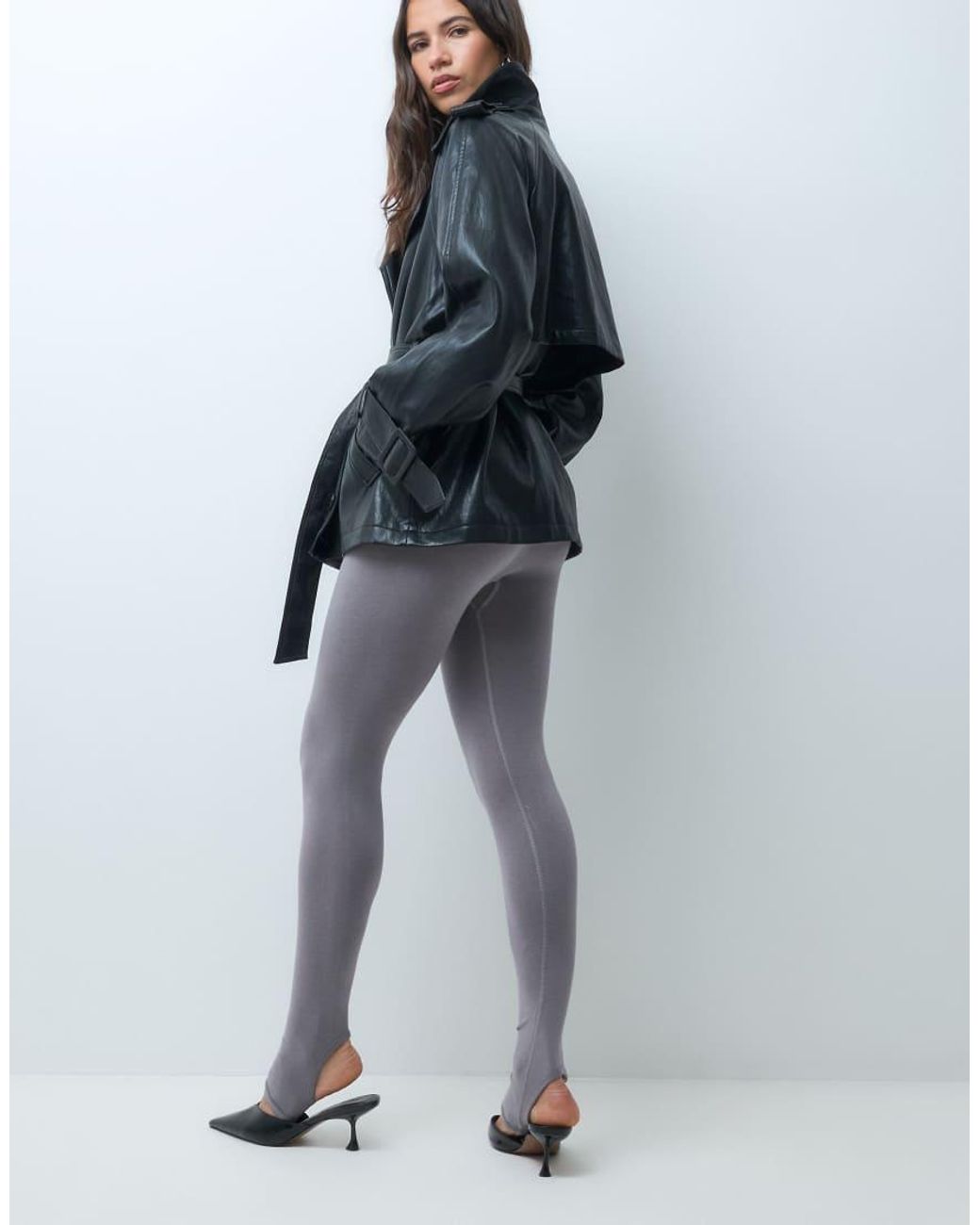 ASOS Gray Soft Seamless Stirrup legging