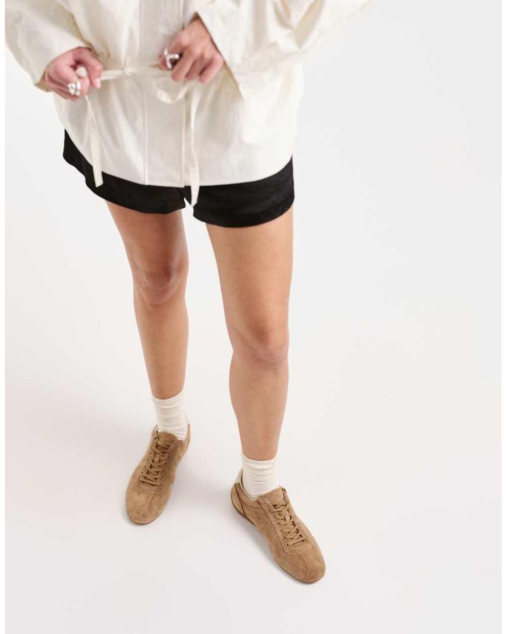 Vagabond Natural Shoemakers Hollie Suede Lace Up Trainers