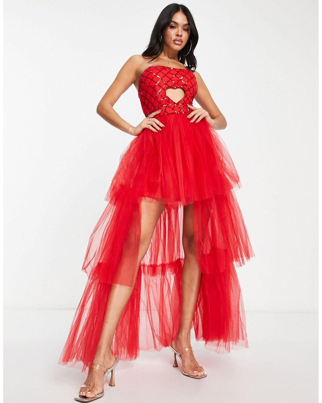 High low top cut dresses