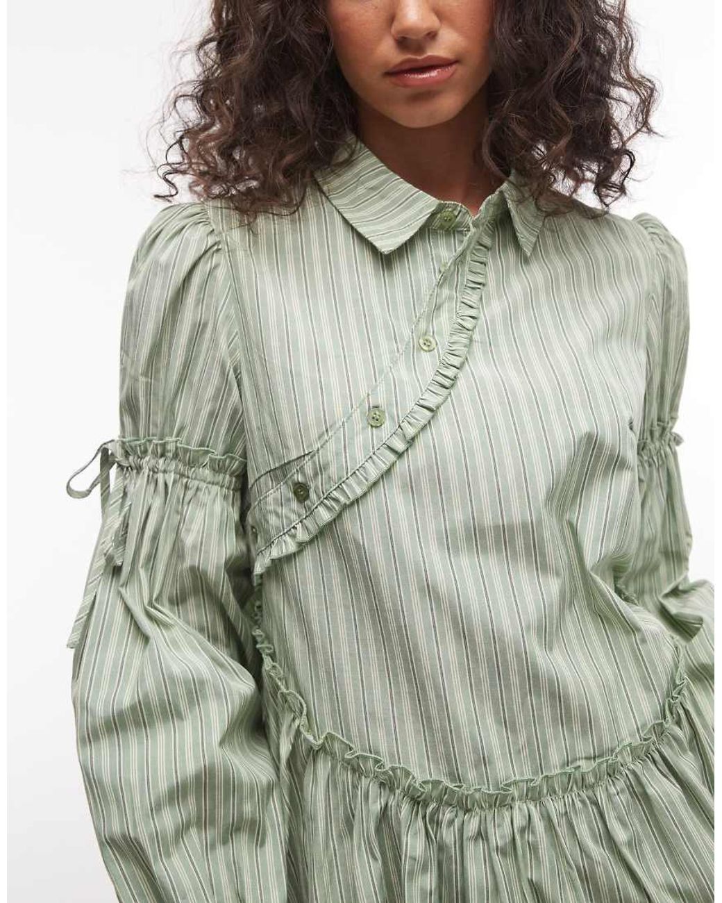 Daisy Street Multicolor Asymmetric Placket Shirt Dress