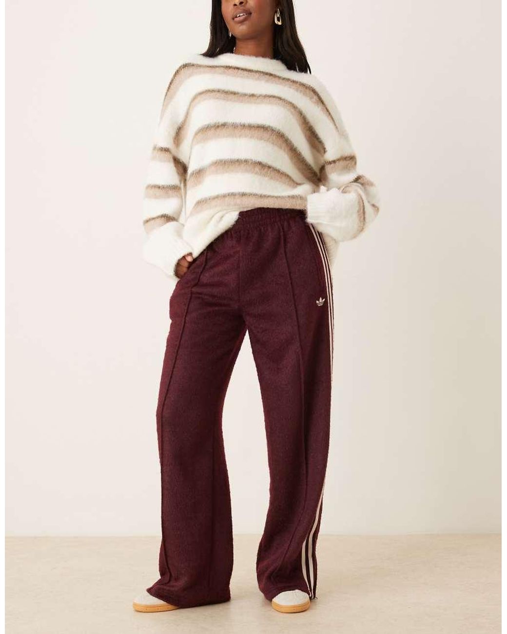 Adidas Originals Red Firebird Fluffy Track Pants