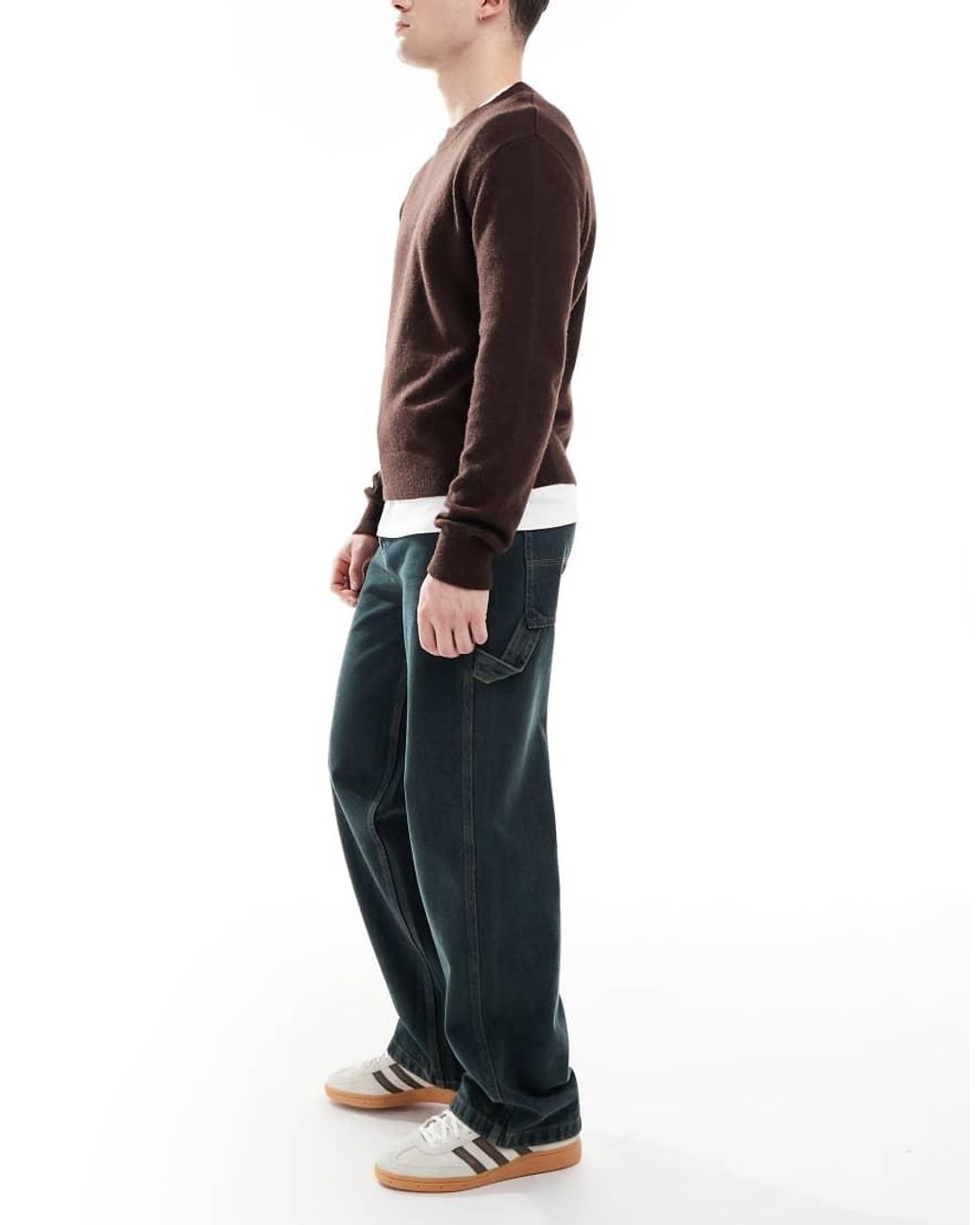 Collusion Black X011 Carpenter Mid Rise Jean for men