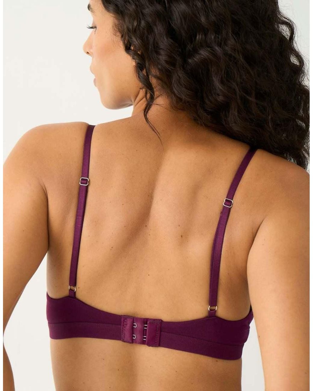 Stripe & Stare Purple Smooth Sculpt Padded Bra