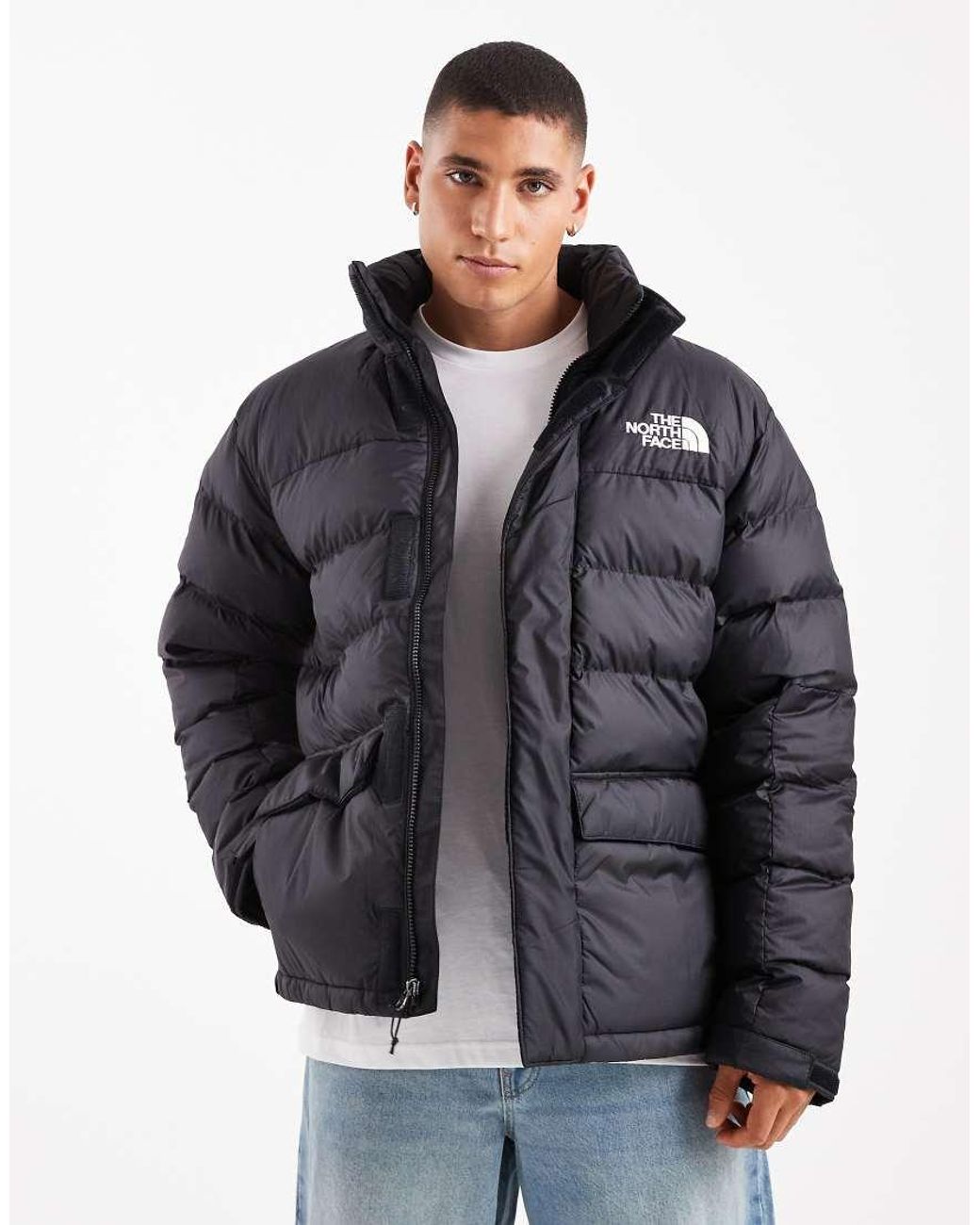 The North Face Gray Limbara Insulated Puffer Jacket for men