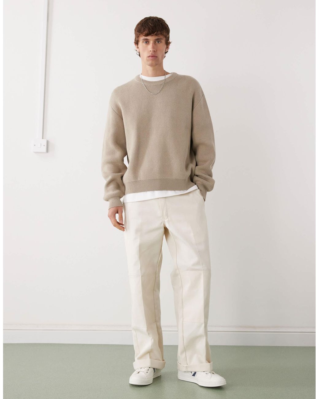 Exclusivité asos - - pull - beige Weekday pour homme en coloris Natural
