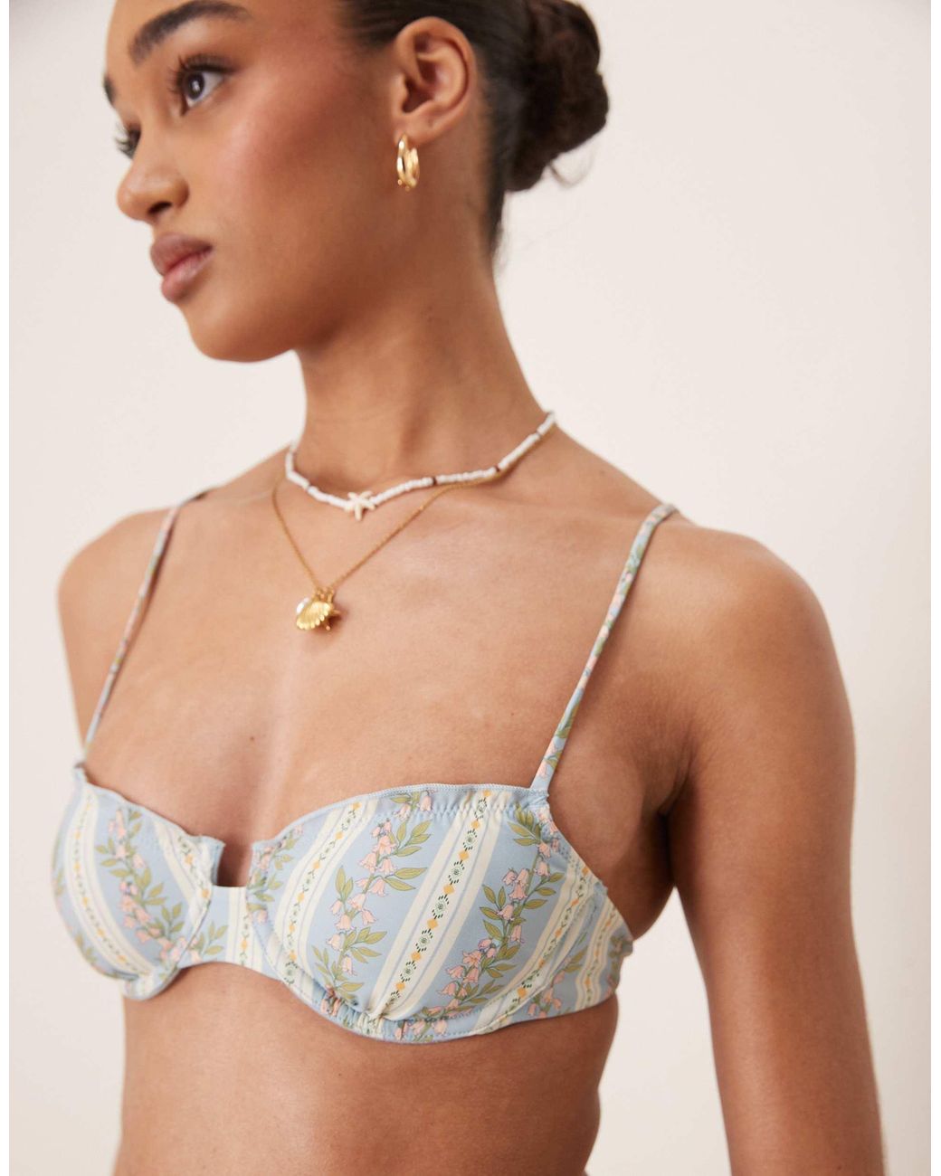 Wild Lovers Multicolor Milkshake Bikini Top