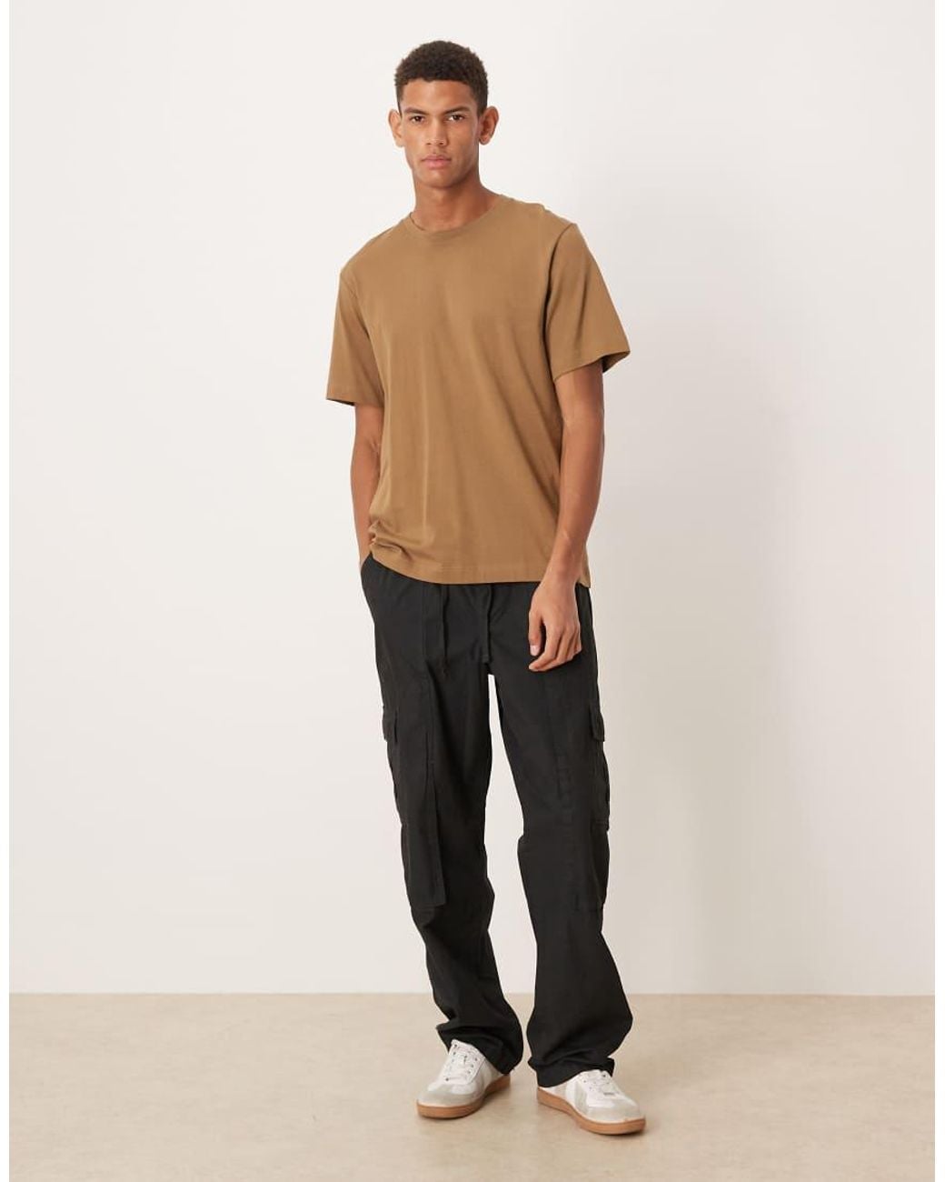 ARKET Brown Midweight Jersey T-shirt for men