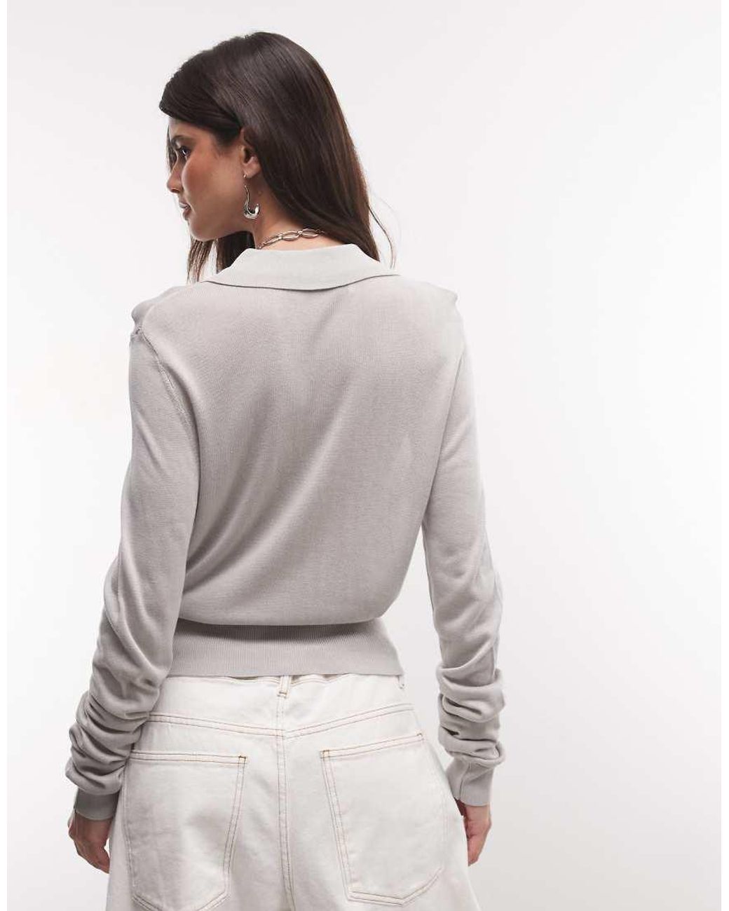Collusion Gray Sheer Knit Cardigan