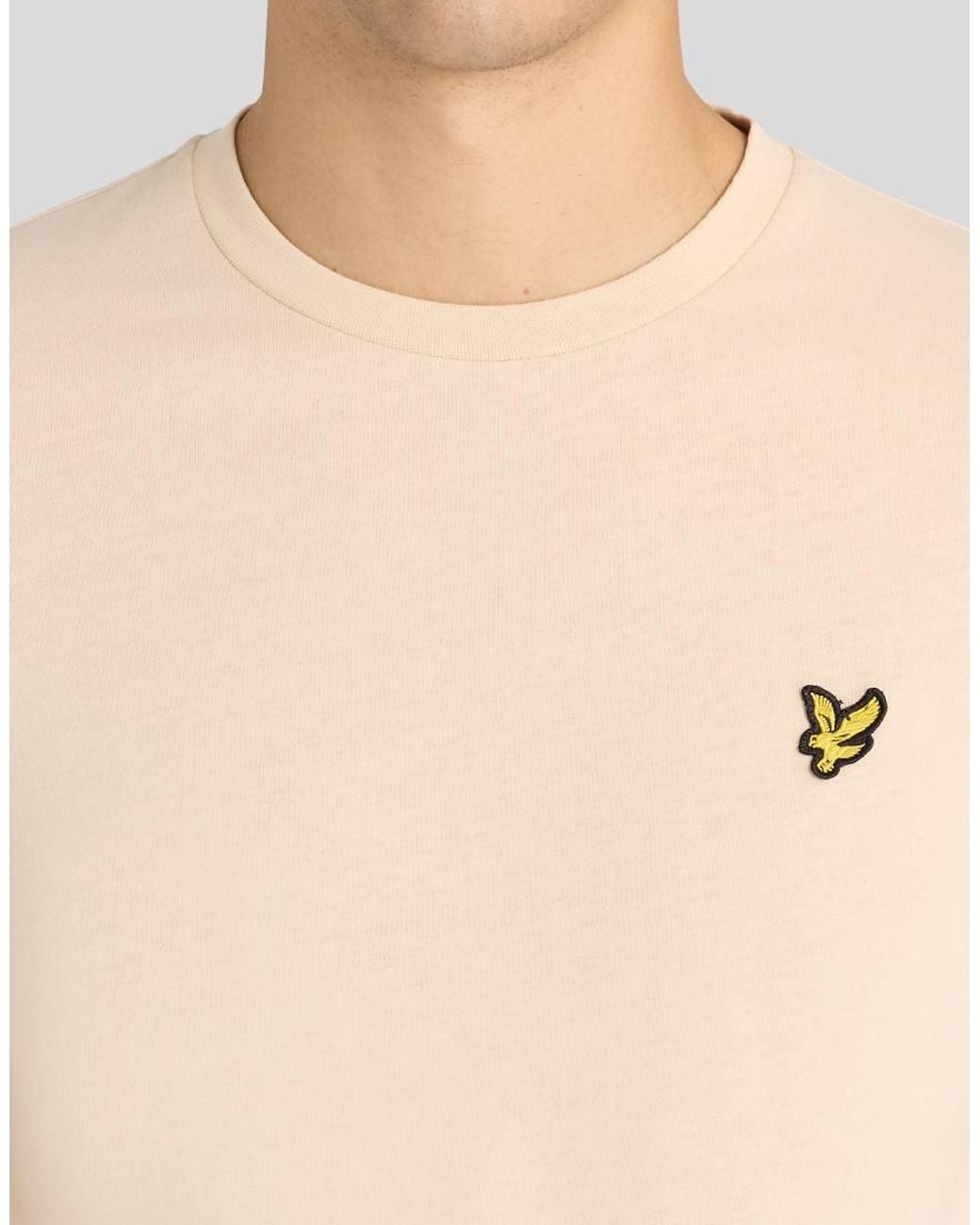 Lyle & Scott White Ss T-Shirts Plain T-Shirt for men