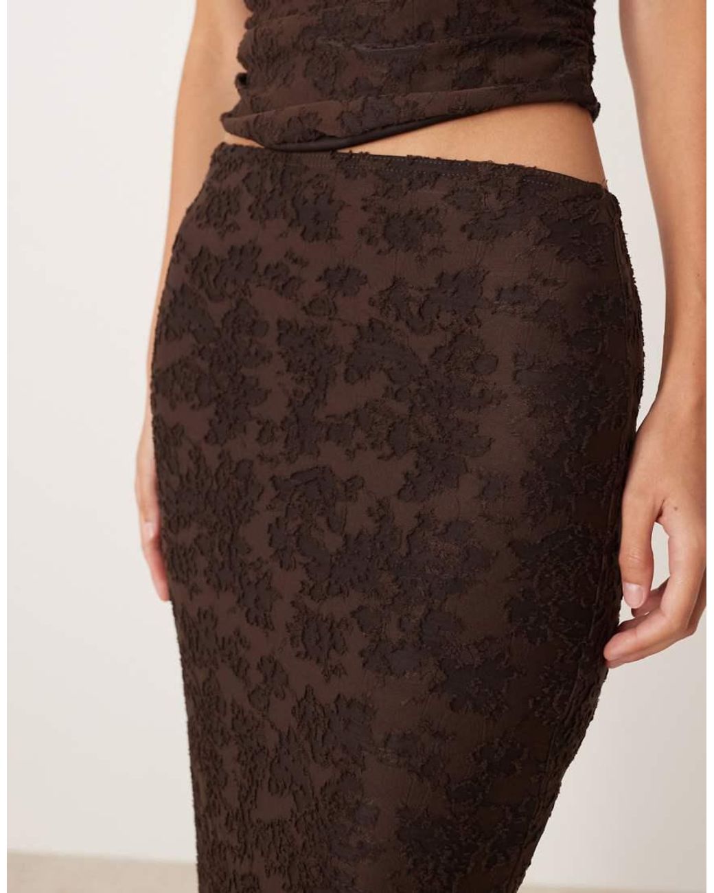 ASOS Natural Co-ord Column Maxi Skirt