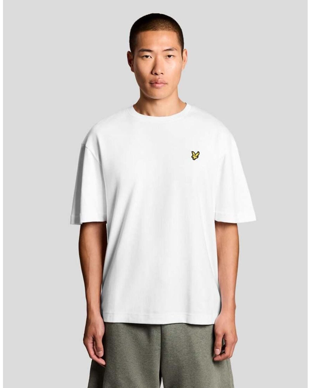 Lyle & Scott White Ss T-Shirts Ultra Soft T-Shirt for men