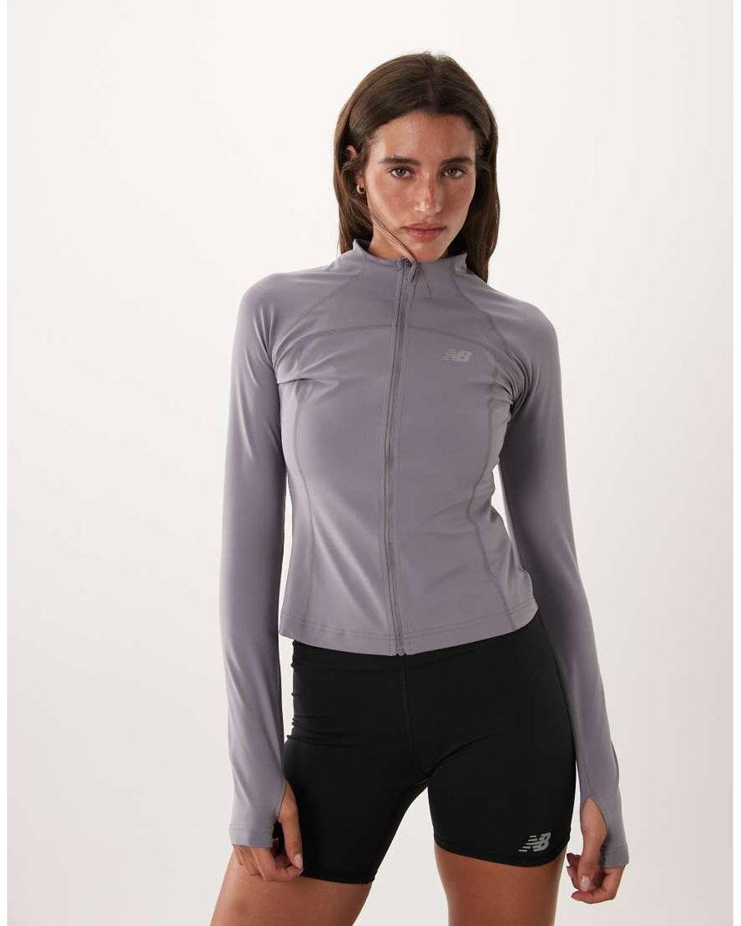 New Balance Purple Harmony Firrted Full Zip Jacket