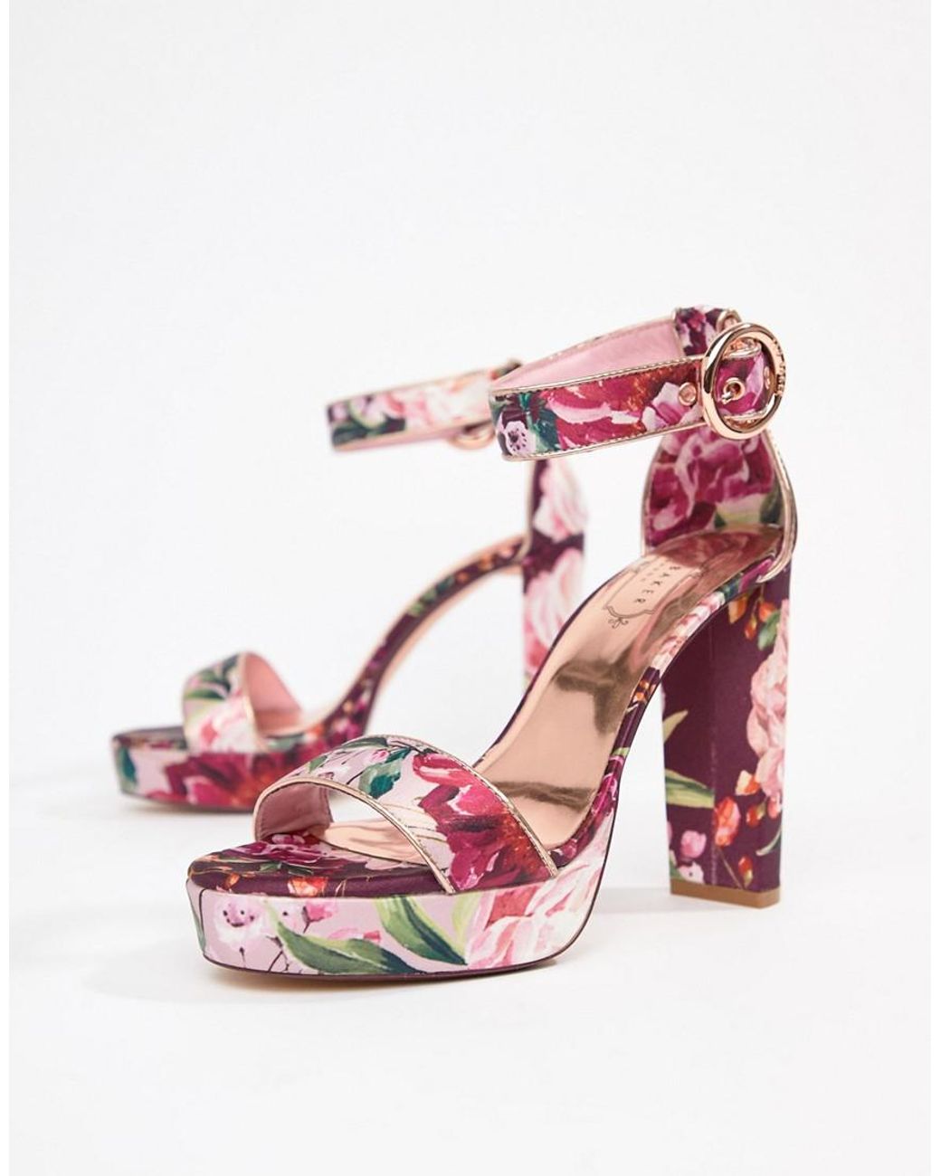 Chaussures Ted Baker Noxen Baker Block Heel Ted Baker Noxen Pink