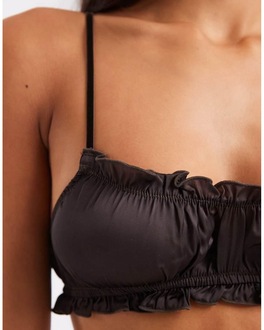 Free People Black Sleigh All Day Bralette