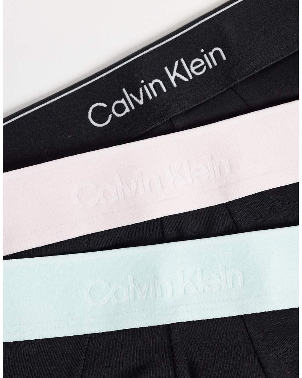 Calvin Klein Black Icon Cotton Stretch 3 Pack Hip Briefs for men