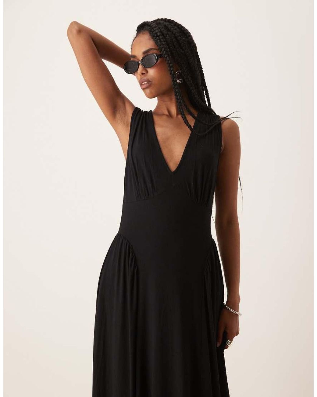 Nobody's Child Natural Starlight Structured Jersey Midi Dress